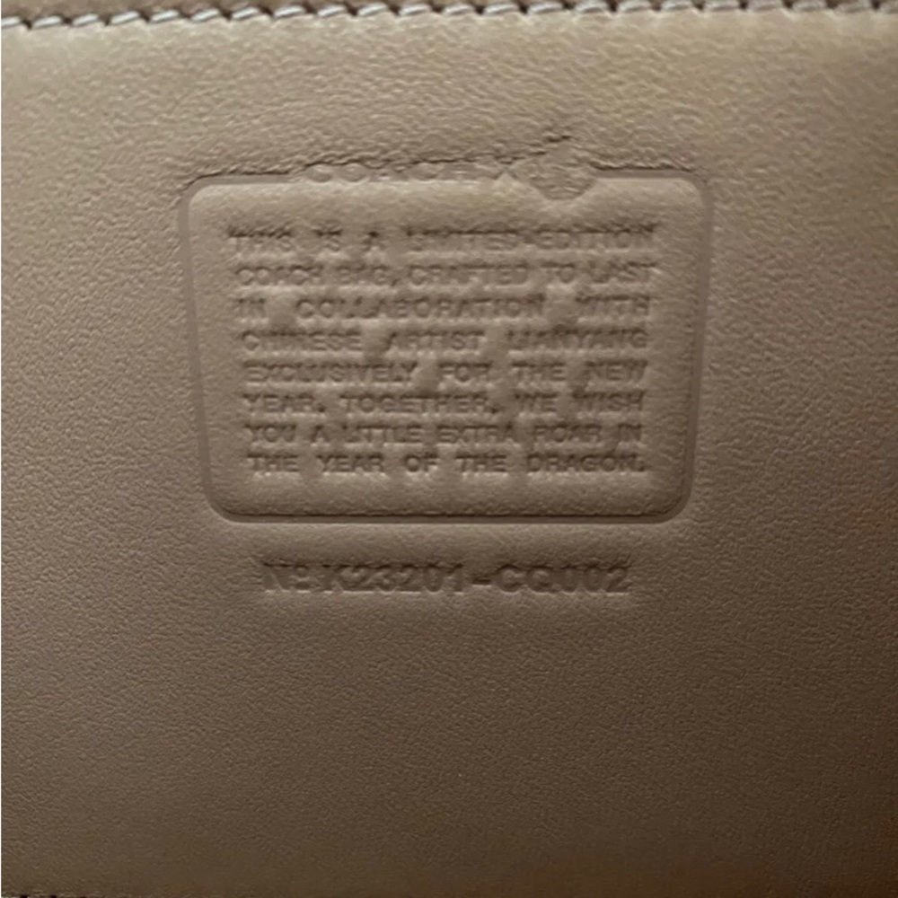 ***RARE*** Limited Edition: Coach Lunar year Dragon Ruby Red Sammy Top Handle 21 - Picture 11 of 16